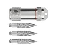 Portable Daily, Outdoor Stainless Steel Holder Container with Detachable Claw Hook, Spacious Capsules Organizer for Hiking Mountaineering