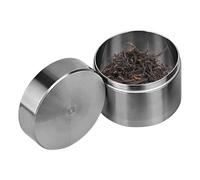 Portable Daily Pill Case - Stainless Steel Pill Case, Airtight Large Tea Storage Tins | Personal Pill Box for Elderly People, Fitness Enthusiasts, and Travelers, Tea Canister for Loose Tea