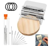 Portable Darning Loom Kit, Quick Weaving Tool with 21 Hooks for Mending Garments and Fabric, Ideal for Socks, Jeans, and Clothes Repair, Beginner-Friendly.