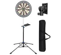 Portable Dart Board Stand, Height Adjustable Free Standing Dartboard Tripod with Bracket Holder, Professional Darts Display Rack with four Legs for Outdoor and Indoor