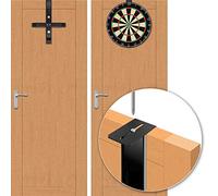 Portable Dartboard Door Hanging System with Wall Bracket, Black
