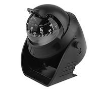 Portable Dash Mount Self Adhesive Compass Ball, Mini Magnetic Compass for Car Truck Boat, with Magnifier and Reversed Dial for Accurate Heading Direction