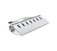 Portable Data Hub 7 Port USB 3.0 Aluminium Alloy Silver