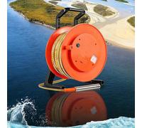 Portable Deep Well Water Level Meter, 300m/984ft, Stainless Steel Probe, Borehole Measuring Tool for Groundwater Depth