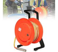 Portable Deep Well Water Level Meter, Borehole Depth Gauge with Steel Tape Ruler, Measures 30m to 300m