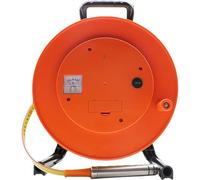 Portable Deep Well Water Level Meter - Measures 10-300m Depth with Fixed Probe & Steel Tape for Wells, Reservoirs, Pipes