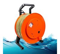 Portable Deep Well Water Level Meter, Stainless Steel Probe with Indicator Light & Peak Display, 10-300M Range for Well Repair