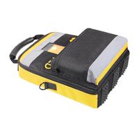 Portable Defibrillator Pouch AED Storage Bag with Adjustable Shoulder Straps, Rubber Feet, Two-Way Zip, Eye-Catching Reflective Strips for Home, Office, Hospital, and Public Places