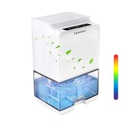 Portable Dehumidifier for Home, 1000ml Mini Dehumidifier with Defrost Function, Colourful LED Lights & Auto Shut-Off, Ideal for Bedroom, Wardrobe, Closet, Caravan