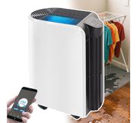 Portable Dehumidifier With Touch Screen Display,20l/Day Pro Compressor Dehumidifier,App Intelligent Control | Custom Humidity Control, For Basement, Bedroom, Bathroom, Laundry Room
