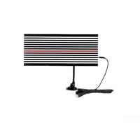 Portable Dent Reflector 31.5in Black White Stripes | for durable PVC material, flexible stripe lines, 31.5 inch size, black for white contrast, scratch detection