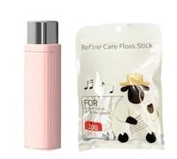 Portable Dental Floss Box, Automatic Dental Floss Pick Holder, Automatic pop-up Design, Suitable for Home, Travel, and Dates