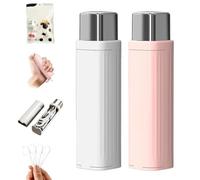 Portable Dental Floss Case,Automatic Dental Floss Pick Case,Refillable Floss Organizer with 100 Picks,Dentals Flosss Pick Cases for Cleaning Teeth and Oral Care (2PCS B)