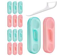 Portable Dental Floss, Dental Floss Picks for Fast Cleaning, Round-Handled Flossing Sticks, Portable Floss Harps (140Pcs)