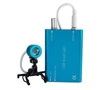 Portable Dental Headlight Blue Dentist Headlamp Head Light Lamp for Dental Sur-gical Medical Binocular Loupe