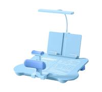 Portable Desk Accessory for Kids Including Adjustable Base and Eye Safe LED Light Anti Fatigue Writing Desk Pad