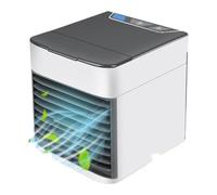 Portable Desk Air Cooler White 3-in-1 Functions Air Conditioning Fan USB Chiller Small Household Mobile Water Cooler