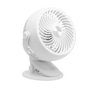 Portable Desk Clip Fan - Cooling Breeze Rechargeable Silent Operation | TILT AIR ADJUSTABLE AIR FOR CHAMBER SALTER Bedside Table, Accessory