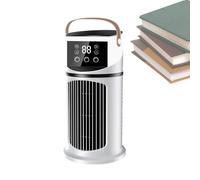 Portable Desk Cooler - Cooling Machines, Adjustable Mist Fan, Compact Room Air Cooler, LED Light Humidifier for Bedroom, Reading, Work Studies, Office, Camping Trip