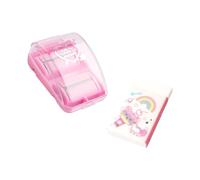 Portable Desk Crumb Roller Tool with Clear Cover, Dry Debris Pickup for Study Areas, Drawers, Car Consoles Desk Crumb Cleaner Small Roller Tabletop Debris Pickup Eraser Shaving Tool