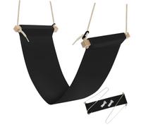 Portable Desk Feet Hammock Black Adjustable Office Foot Rest
