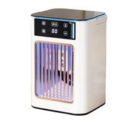 Portable Desktop Air Conditioning Fan with Light Multifunctional USB Rechargeable Air-cooled Fan with 900ML Water Tanks Evaporative Coolers