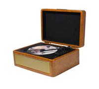 Portable Desktop CD Player 20.5 X 16.5 X 10cm HiFi Sound Speakers for Use At Home, Car (Khaki)