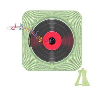 Portable Desktop CD Player, with Removable Dust Cover, Supports Playback From TF Cards + USB Flash Drives, Audio Built-in HiFi Speaker, for Music, Broadcast,Green