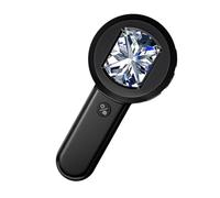Portable Desktop Magnifier with Ergonomic Display 8 LED Illuminations for Coin Collector Designers and Electronics Handheld Digital Microscope for Coin Inspection