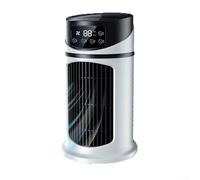Portable Desktop Mini Air Conditioner Fan with 5W Power, Mobile Air Conditioning Fan with 5 in 1 Features Including Air Cooling, Humidifying, Fan and LED Night Light with Timer