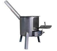 Portable Detachable -Burning Stove, Multi-Function Cooking with Chimney Pipe, Ideal for Villa, Yard, Shelter, and Countryside, 25CM