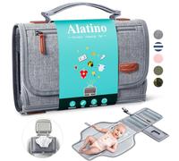 Portable Diaper Changing Pad for Baby, Detachable Travel Changing Pad with Baby Wipes Pocket, Gifts for Baby Shower, Newborn Girls and Boys