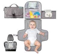 Portable Diaper Changing Pad, Portable Changing pad for Newborn Girl & Boy - Baby Changing Pad with Smart Wipes Pocket - Waterproof Travel Changing Station Kit - Baby Gift by Kopi Baby