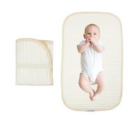 Portable Diaper Changing Pad-Quilted Thicker Waterproof Changing Pad-Change Pad Liner Bed Pad Play Mat-Travel Diaper Changing Pad (Flat)