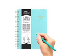 Portable Diary - Spiral Daily Planner Notebook, Efficient A5 Checklist Organizer for Smooth Writing for Family, Friends, Coworkers, Agenda Book Planner, Daily Planner, Weekly Planner App