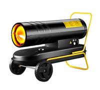 Portable Diesel/Kerosene Space Heater with Adjustable Thermostat, 20kw/87,500btu Output, Covers 600m3, Wheeled Design with Large Fuel Tank, Perfect for Garages and Workshops