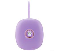 Portable Digital Alarm Clock for Kids with Cartoon Design, Vibration Wake-Up Function, Two Alarm Settings, LED Backlight, Easy-to-Read Time Display (purple)