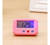 Portable Digital Alarm Clock with Large Screen, Backlight Feature, and Snooze Function for Convenient Use (Pink)