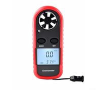 Portable Digital Anemometer Measures Air For Velocity Air Volume and Ambient Temperature from 10C to 45C for HVAC and Environmental Use