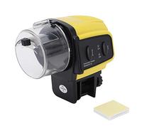 Portable Digital Automatic Electric Plastic Timer Feeding Feeder for Fish Tank Aquarium, Fish Tank Automatic Feeder with Adjustable Feed Amount, ABS Material Safe Non - Durab