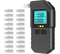 Portable Digital Breathalyzer with Backlit LCD Screen, Advanced Semiconductor Sensor for Precise BAC Reading, Compact Tester for Travel and Party(B)