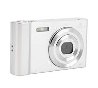 Portable Digital Camera, Digital Camera 1080P HD Professional CMOS Sensor 16X Digital Zoom 48MP 4K 2.4 Inch IPS Screen with Hand Strap for Travel (Silver)