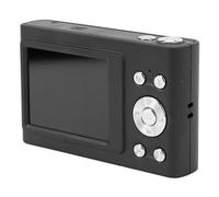 Portable Digital Camera, Digital Camera 1080P HD Professional CMOS Sensor 16X Digital Zoom 48MP 4K 2.4 Inch IPS Screen with Hand Strap for Travel (Black)