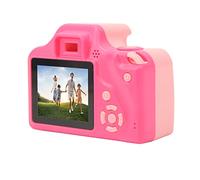 Portable Digital Camera Toy, Kids Selfie Camera, Built-in Microphone, CMOS Sensor, USB Charging, Eye Protection (Pink)