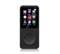Portable Digital Display Mini MP3 Player Running Bluetooth-compatible 5.0 Rechargeable Video Music Playing Speaker Black 8G