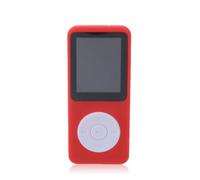 Portable Digital Display MP3 MP4 Player Running Bluetooth-compatible 5.0 Video Music Playing Speaker Build-in Microphone Red 8G