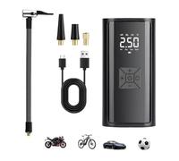 Portable Digital Display Tyre Inflator - Cordless Tyre Inflator Air Compressor Rechargeable, Electric Wireless Car Tire Pump with Air Pressure, Car Motorcycle Ball Air Pump