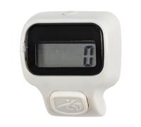 Portable Digital Finger Counter with HD LED Screen, Ergonomic Silent Tally Clicker for Sports Scoring Prayer Beads Inventory Stock Taking(White)