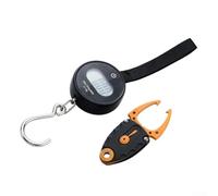 Portable Digital Fishing Scale 30kg High Precision LCD Hanging Weigher with | Anti-Sway Hook and Strap Multi-Unit Conversion g kg lb oz Backlit Display for Outdoor Camping Luggage Baggage Weighing Black