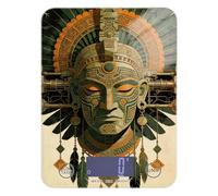Portable Digital Food Scale 11lb/0.18oz Mysterious Maya Bronze Mask